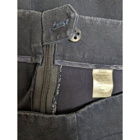 Talbots Pants Size 12 Heritage Blue Navy Straight Leg Heritage Chino - Picture 14 of 15
